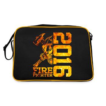 10E ANNIVERSAIRE DE LA BRIGADE DES POMPIERS 2016 - Sac Retro - noir/or - Dos