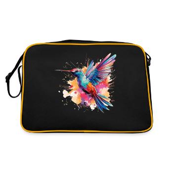 Colibri exotique : des mondes aux couleurs vives - Sac Retro - noir/or - Dos