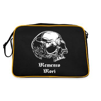 Crâne Memento Mori - Sac Retro - noir/or - Dos