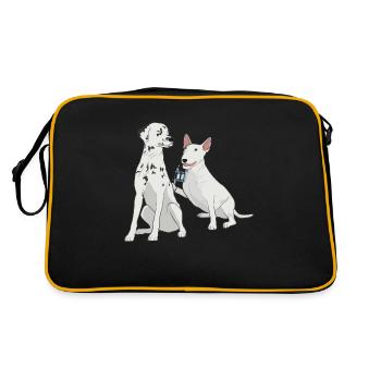 Tattoo artist tattooed dalmatian dog spots - Retro Bag - black/gold - Back