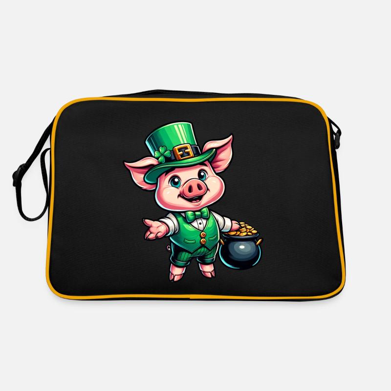 Doux cochon de la Saint-Patrick Sac Retro