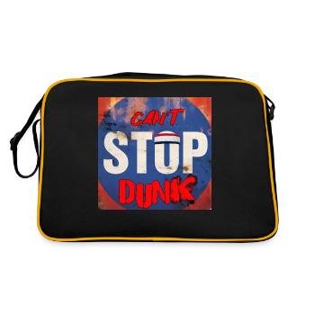 CAN'T STOP DUNK - Sac Retro - noir/or - Dos