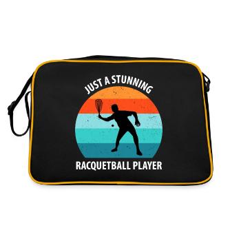 Racqueetball - Retro Bag - black/gold - Back