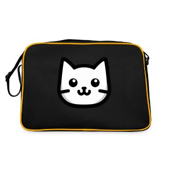 Conception simple pour chat - Sac Retro - noir/or - Dos