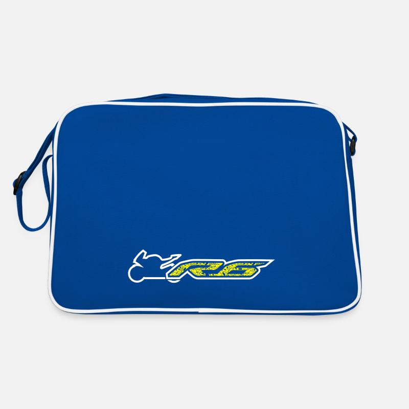 R6 Yellow logo with icons Retro Bag