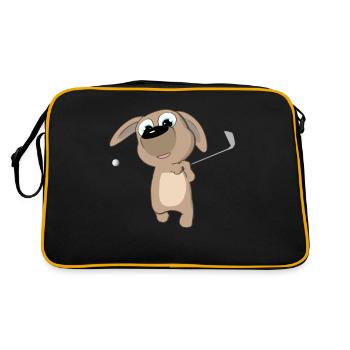 Puppy Golf Swing - Retro Bag - black/gold - Back