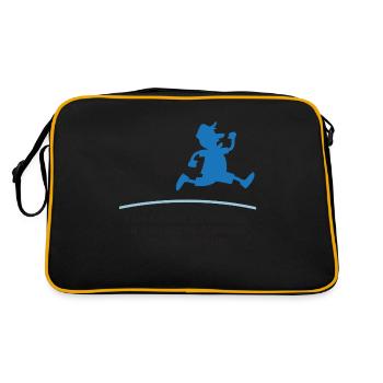 Quand une bombe escadrons courir, suivez-le! - Sac Retro - noir/or - Dos