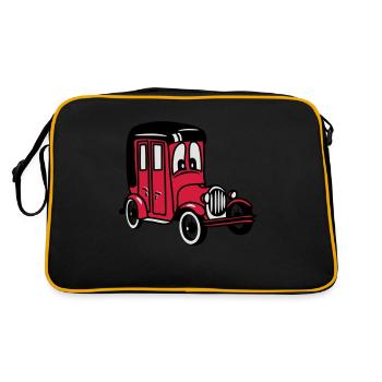 oldie classic car car car car funny - Retro Bag - black/gold - Back