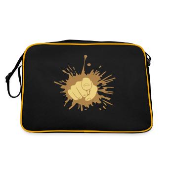 Dab goutte main - Sac Retro - noir/or - Dos