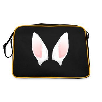 Cuillère à oreilles de lapin blanc - Sac Retro - noir/or - Dos