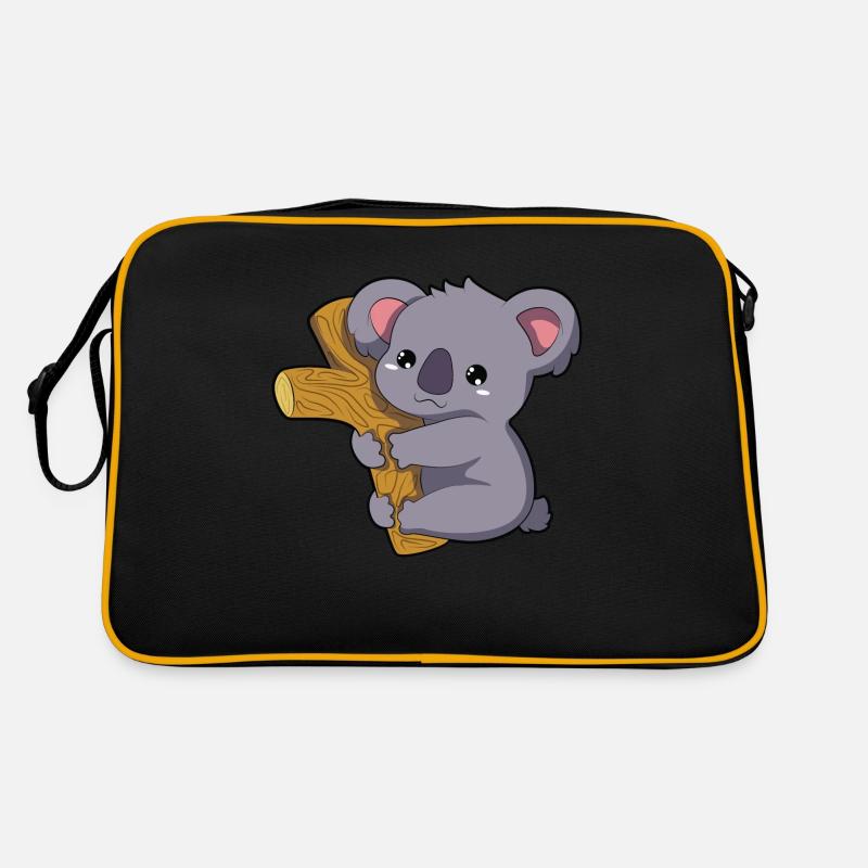 KOALA - Sac Retro - noir/or