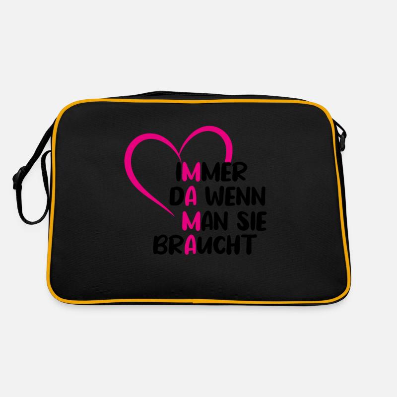 Mama immer da wenn man sie braucht Retro Tasche