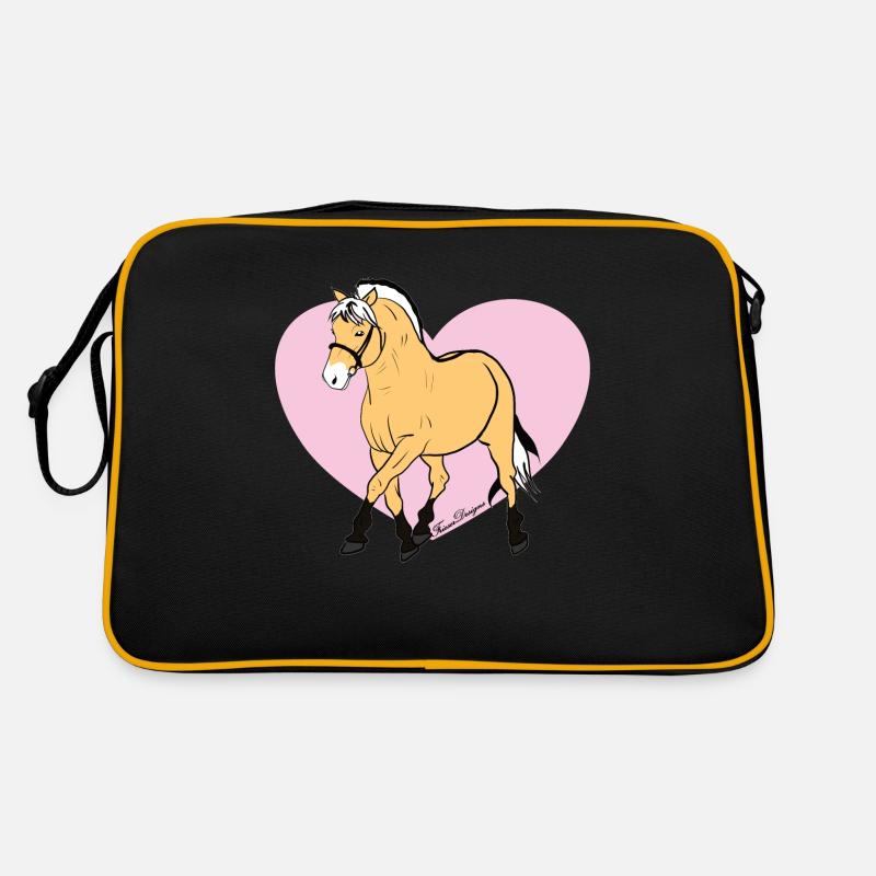 Fjordpferd à tomber amoureux complètement mignon Sac Retro
