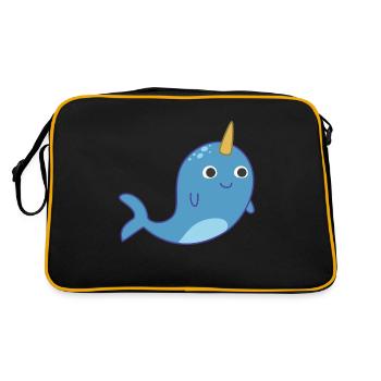 narwhal - Retro Bag - black/gold - Back