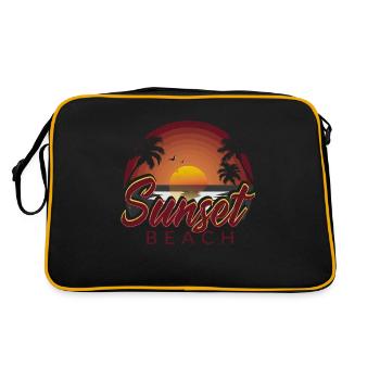 Sunset Beach - Retro Bag - black/gold - Back