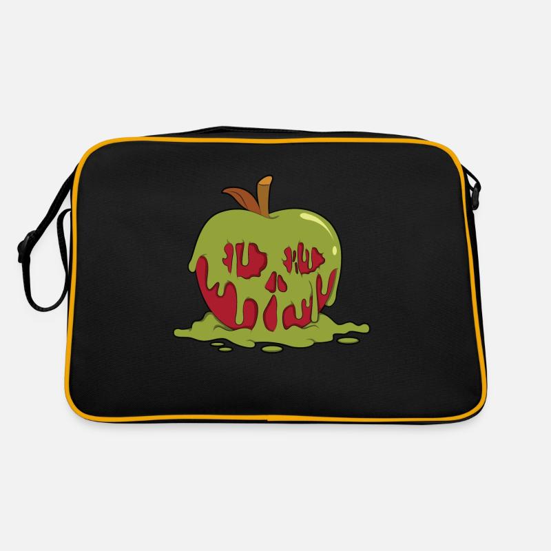 Apfel vergiftet Retro Tasche