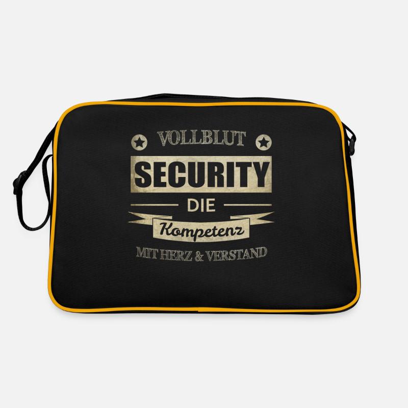 Security Spruch Retro Tasche