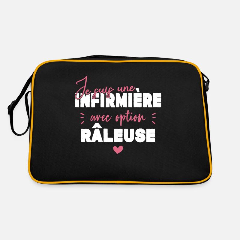 Infirmière Option Râleuse Cadeau Sac Retro