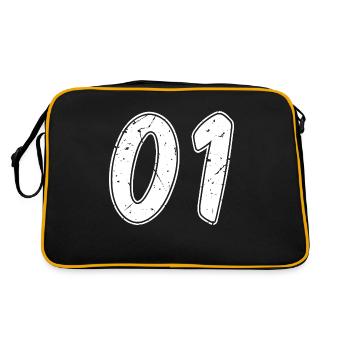 Adana - Retro Tasche - Schwarz/Gold - Hinten