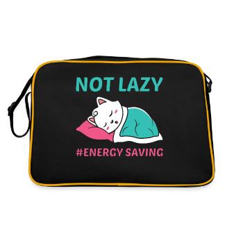 Not Lazy - Retro Bag - black/gold - Back