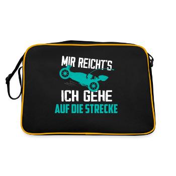Mir reicht's ich gehe auf die Strecke RC Car Mode - Retro Tasche - Schwarz/Gold - Hinten