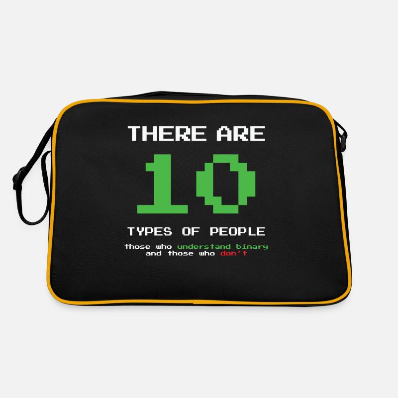 There are 10 Types of People Funny Programmer Retro Tasche