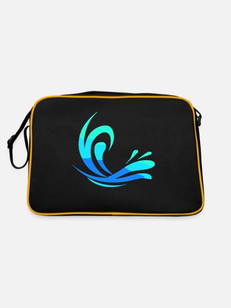 Eau - Sac Retro - noir/or - Dos
