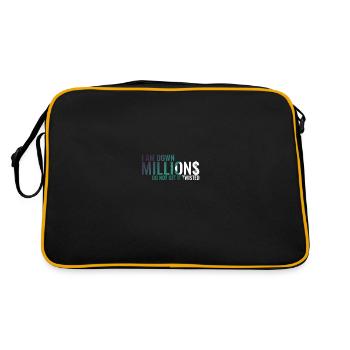 I Am Down Millions Logo - Retro Bag - black/gold - Back