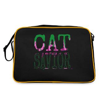 animal welfare beagle love birthday present idea - Retro Bag - black/gold - Back