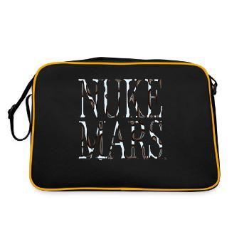 birthday present idea space ship astrology - Retro Bag - black/gold - Back