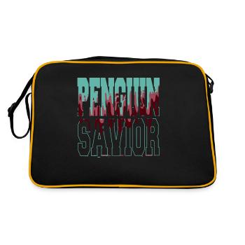 aotearoa sensibilisation aux droits des animaux manchot royal - Sac Retro - noir/or - Dos
