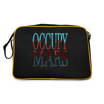 astrophysics spaceship birthday humor present - Retro Bag - black/gold - Back