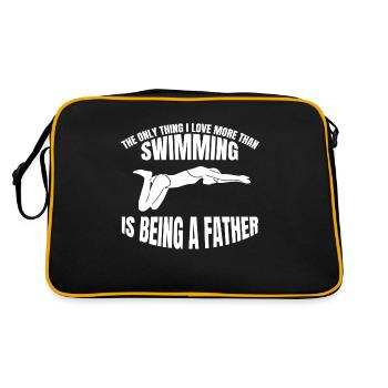 Nageurs Club de natation Nageurs Papa Natation - Sac Retro - noir/or - Dos