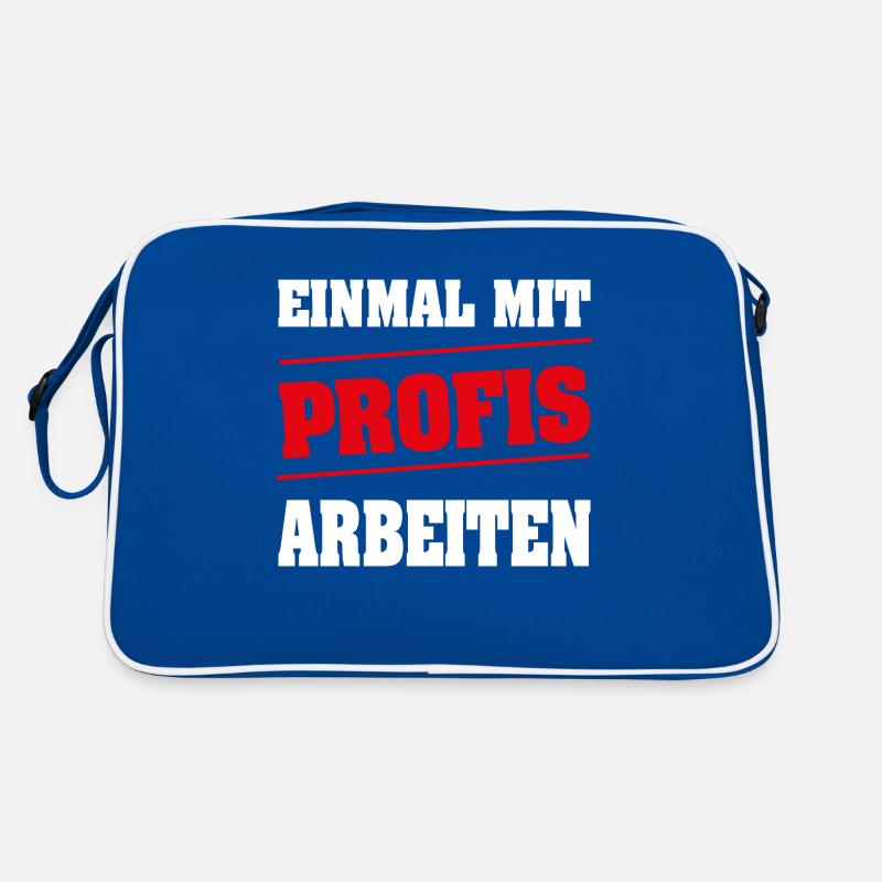 Einmal mit Profis arbeiten Retro Tasche