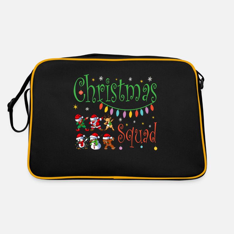 Christmas Squad - Retro Tasche - Schwarz/Gold