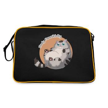 Corps Pawsitivité Chat orange - Sac Retro - noir/or - Dos