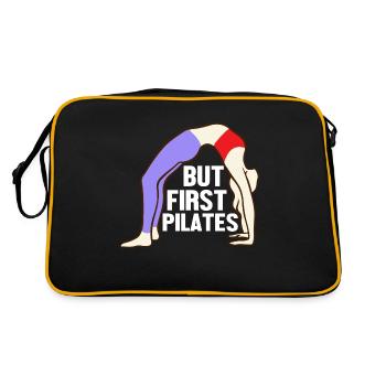But First Pilates Fitness Exercise - Retro Bag - black/gold - Back