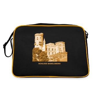 Babelsberg Palace Potsdam Brandenburg Museum - Retro Bag - black/gold - Back
