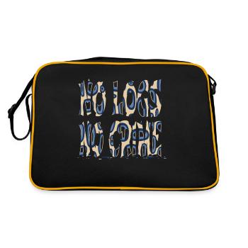 anonymous hacker hacking hacker internet bday - Retro Tasche - Schwarz/Gold - Hinten