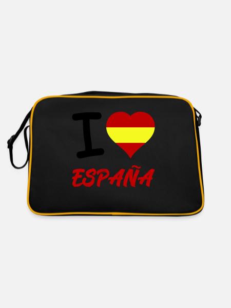 I Love Espana - Retro Bag - black/gold - Back
