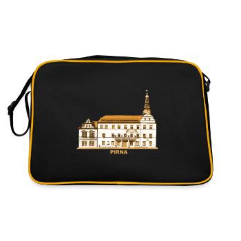 Pirna Town Hall Elbe Saxon Switzerland Saxony - Retro Bag - black/gold - Back