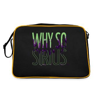 believe conspiracy weightless space travel - Retro Bag - black/gold - Back