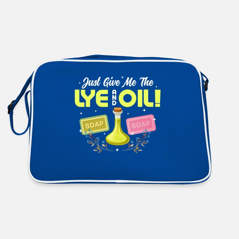 Just Give Me The Lye And Oil! Soapmaker Soapmaking Retro Bag