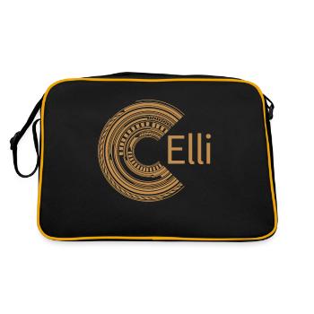 For Elli - Retro Bag - black/gold - Back