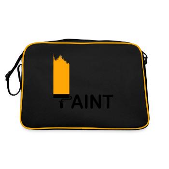 Peinture - Sac Retro - noir/or - Dos