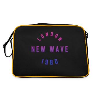 LONDON NEW WAVE 1980 - Retro Bag - black/gold - Back