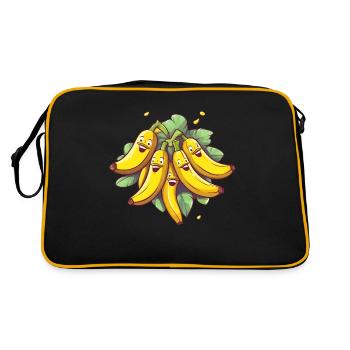 Banana Brothers: Ein fruchtiger Spaß - Retro Tasche - Schwarz/Gold - Hinten