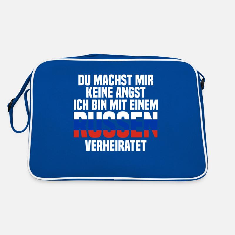 Du machst mir Keine Angst ich bin mit einem Russen Retro Tasche