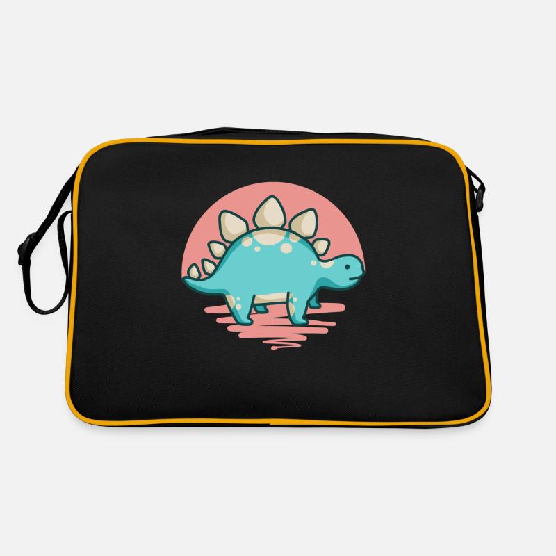 hugadino Stegosaurus, Dino, süßer Dinosaurier Retro Tasche