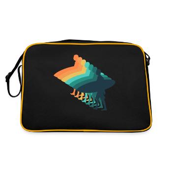 surf vintage - Sac Retro - noir/or - Dos